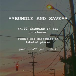 BUNDLE SALE!!!